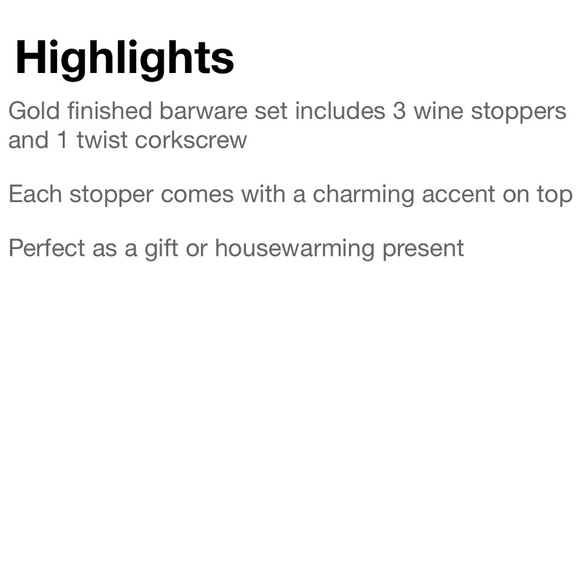 Lily Pulitzer barware set and giraffe  can opener - Picture 4 of 8